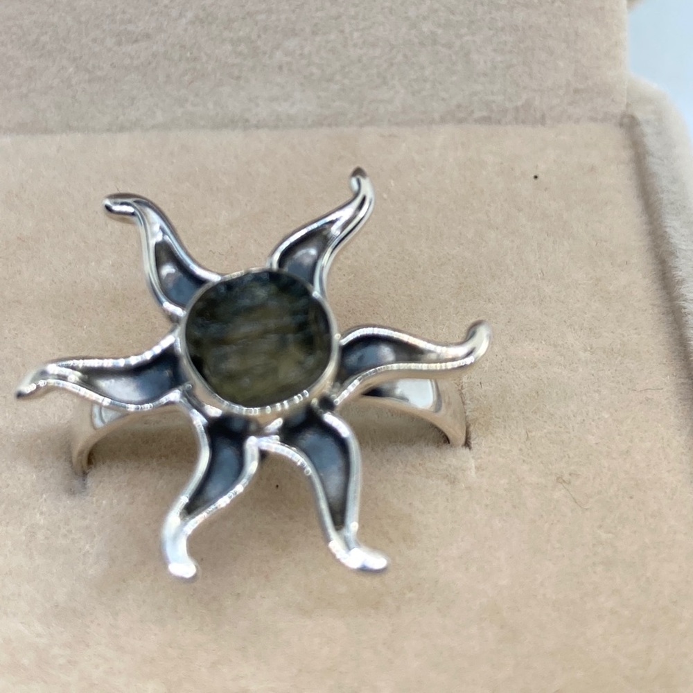 GENUINE CZECH MOLDAVITE RING - Picture 6 of 7